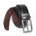 Men's 2-in-1 Reversible Leather Belt – Needle Texture
