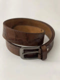Men's Brown Leather Casual Dress Belt