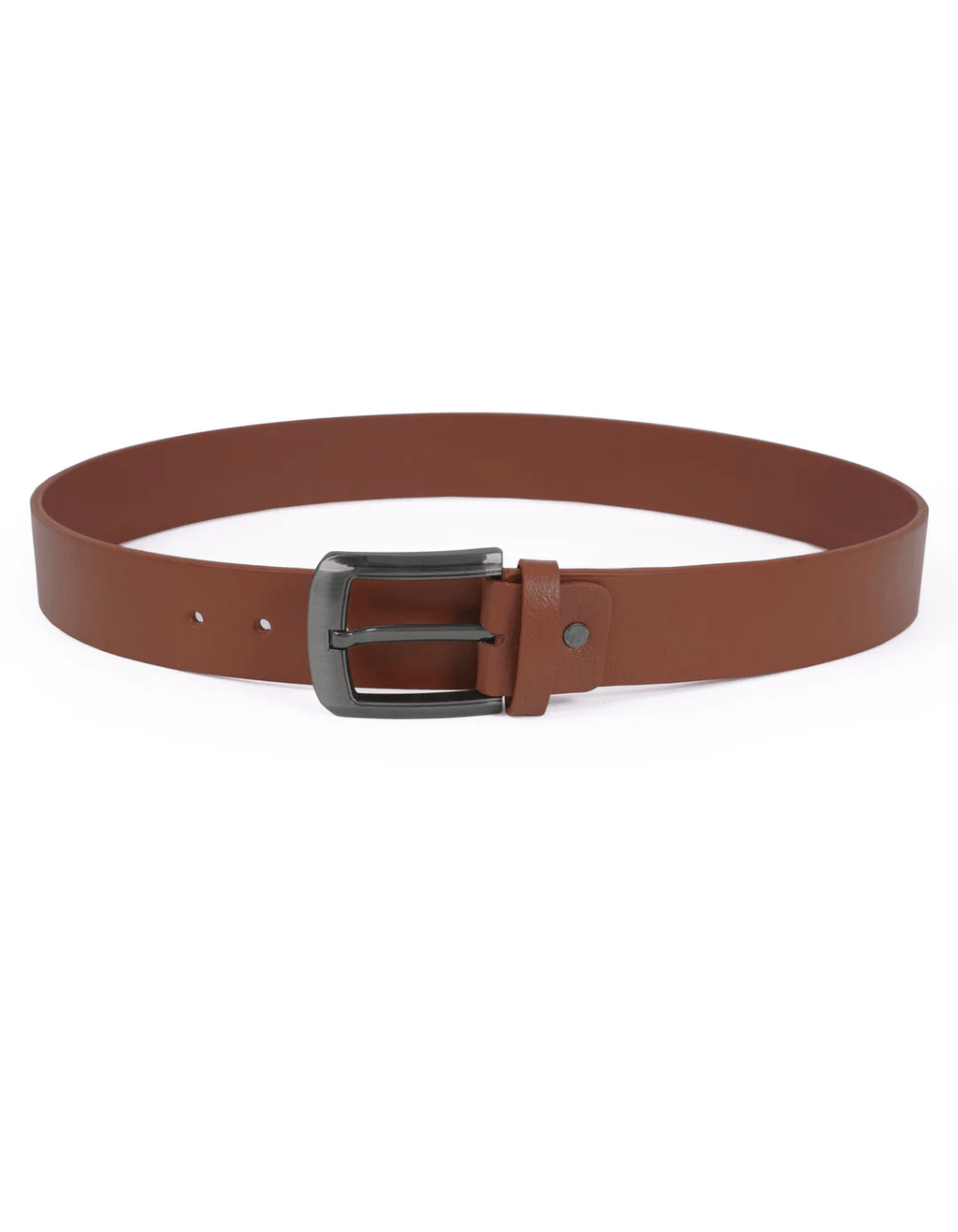 Tan Leather Casual Belt for Men – Pin Buckle