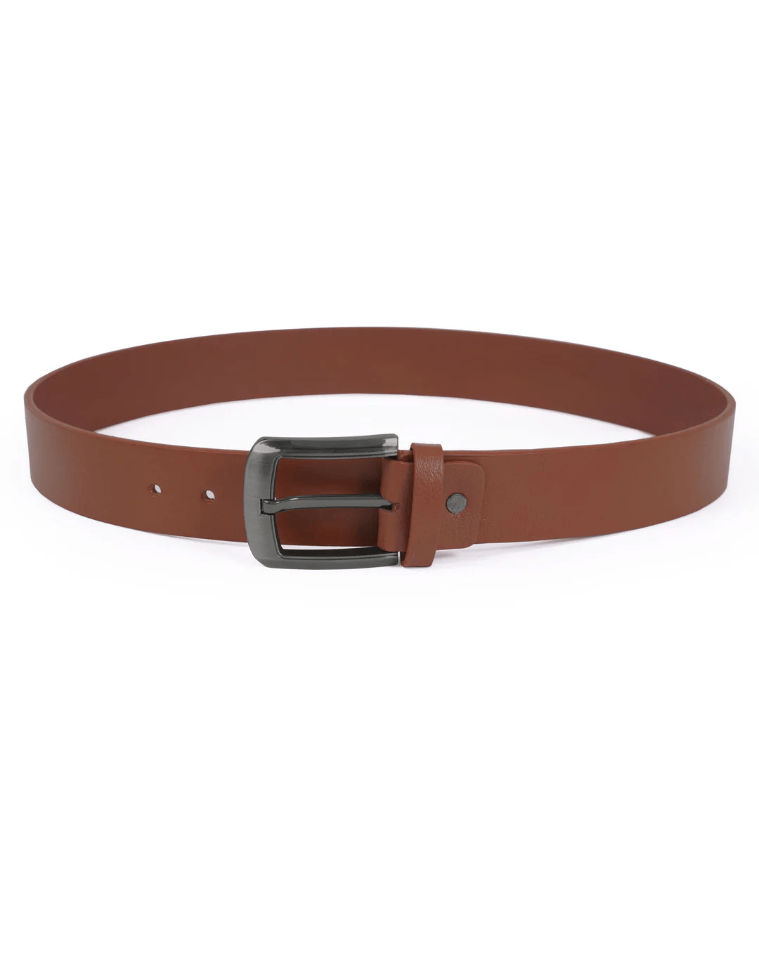 Tan Leather Casual Belt for Men – Pin Buckle
