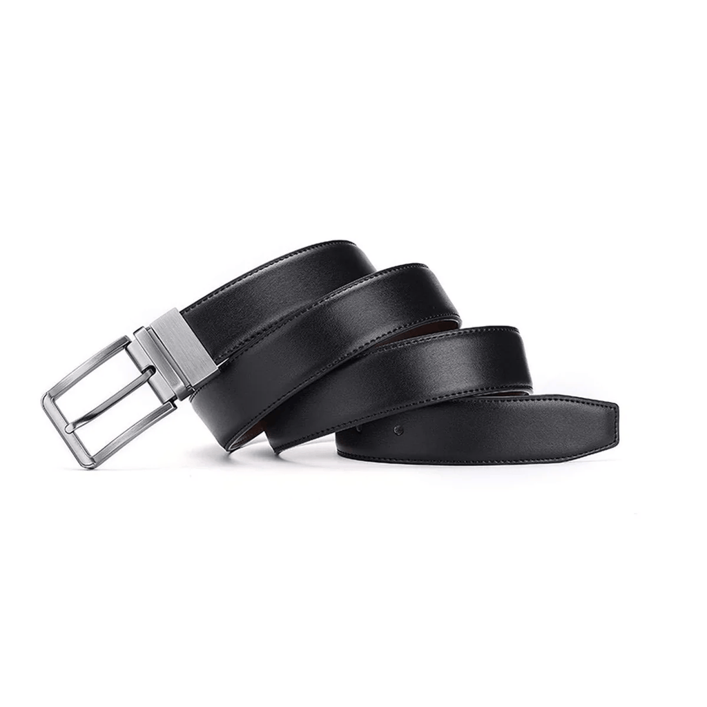 Reversible Buckle Leather Belt