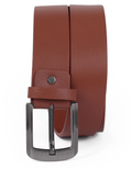 Tan Leather Casual Belt for Men – Pin Buckle
