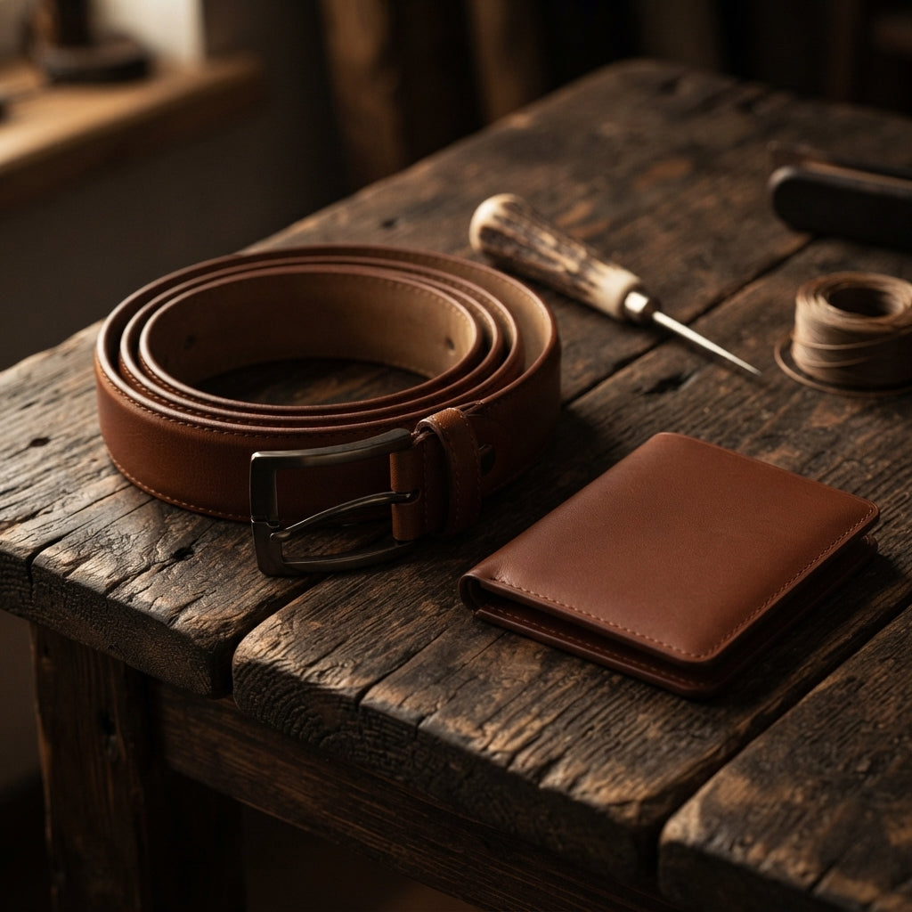 Men's Leather Casual Dress Belt