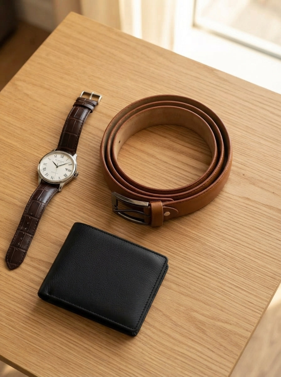 Men's Leather Casual Dress Belt