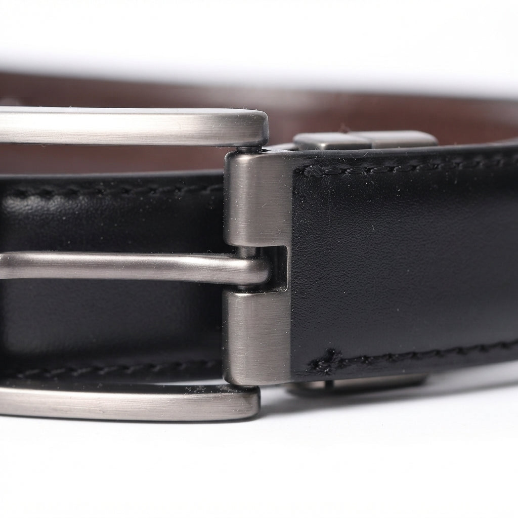 Men's Reversible Leather Belt – 2-in-1 Dress Belt